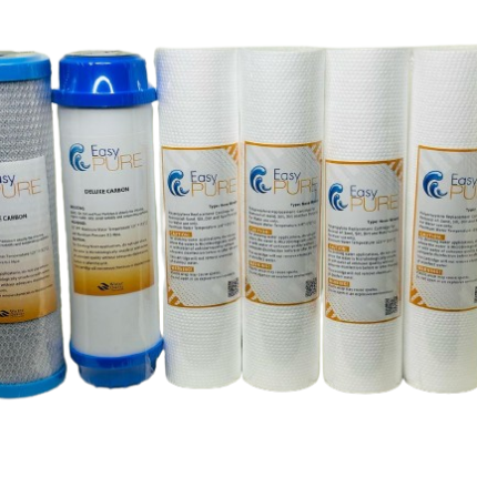 Easy Pure (Combo offer 4 piece PP, 1 Piece GAC, 1 Piece CTO) Carbon
